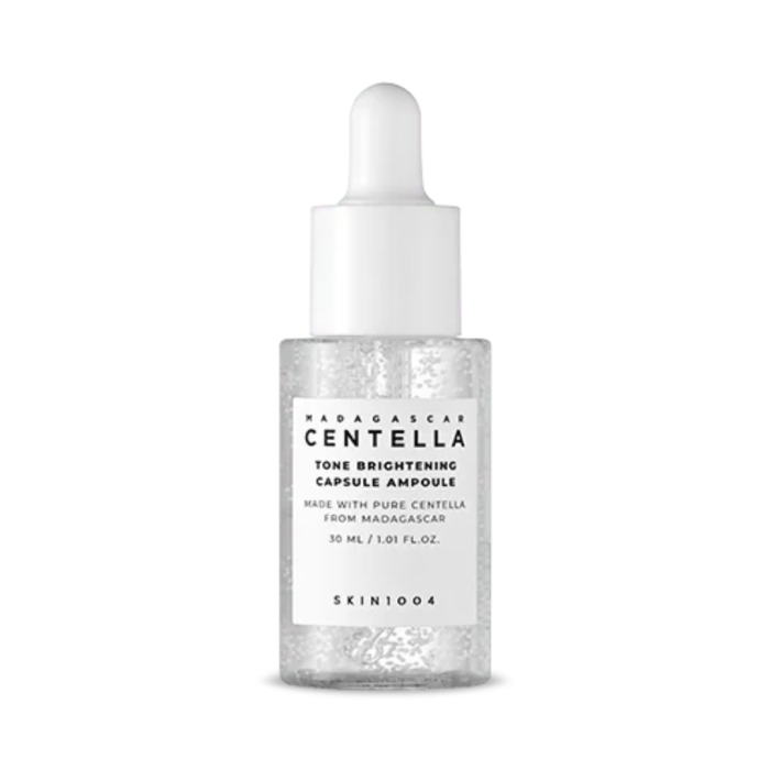 SKIN1004 Madagascar Centella Tone Brightening Capsule Ampoule Rozświetlająca ampułka z niacynamidem, kwasem traneksamowym, CICA 30 ml
