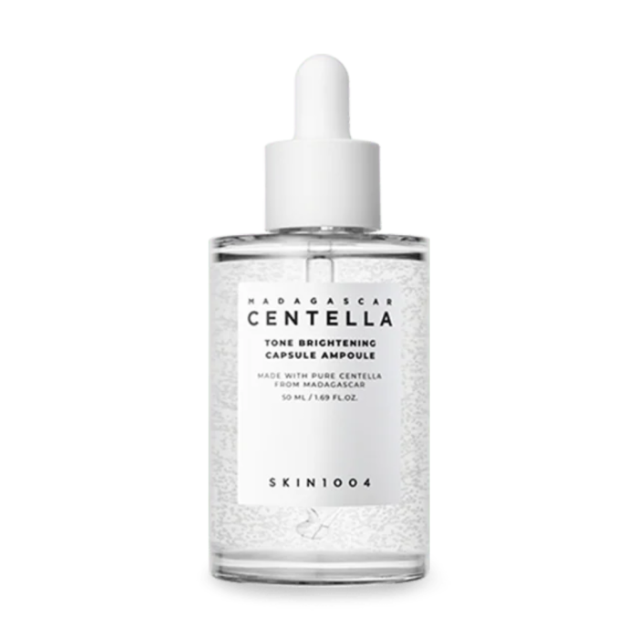 SKIN1004 Madagascar Centella Tone Brightening Capsule Ampoule Rozświetlająca ampułka z niacynamidem, kwasem traneksamowym, CICA 50 ml