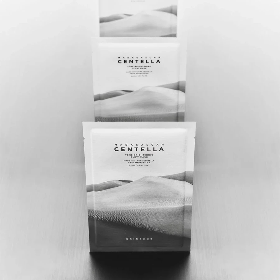 SKIN1004 Madagascar Centella Tone Brightening Glow Mask Rozjaśniająca maska w płachcie