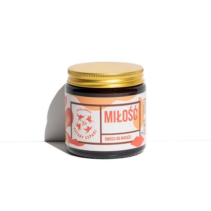 MYDLARNIA CZTERY SZPAKI Świeca do masażu MIŁOŚĆ 120ml
