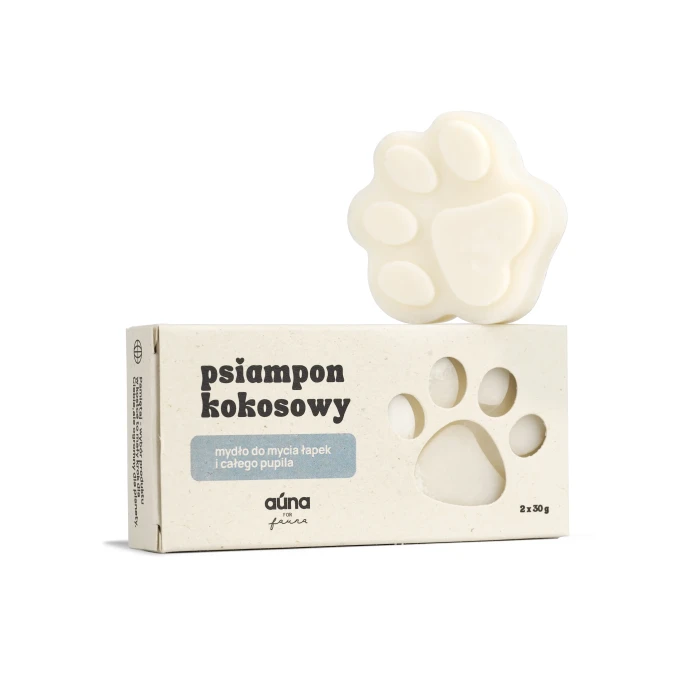AUNA psiampon kokosowy do mycia łapek i całego pupila 60 g