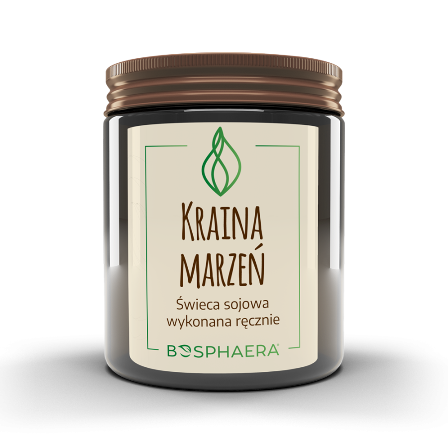 BOSPHAERA Sojowa świeca Kraina Marzeń pomarańcza, wanilia 190 g