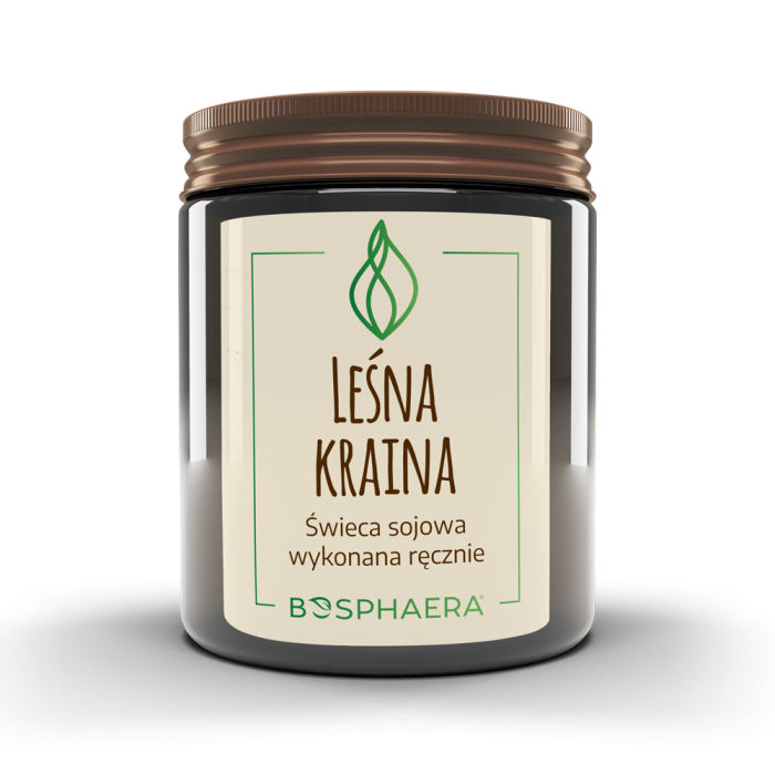BOSPHAERA Sojowa świeca Leśna Kraina sosna, kadzidło, cedr 190 g