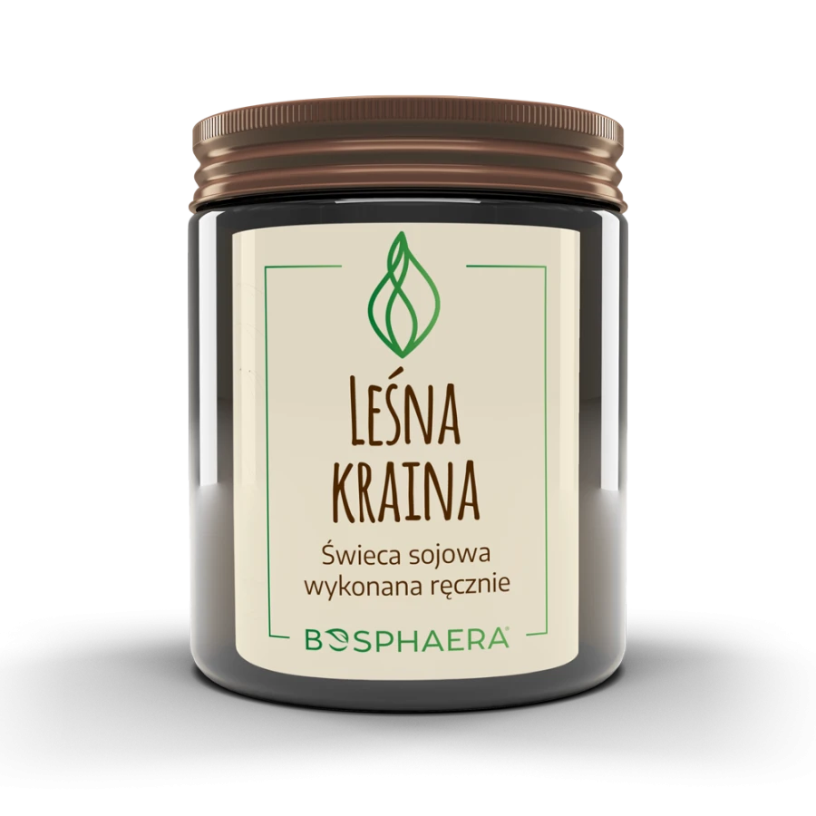 BOSPHAERA Sojowa świeca Leśna Kraina sosna, kadzidło, cedr 190 g