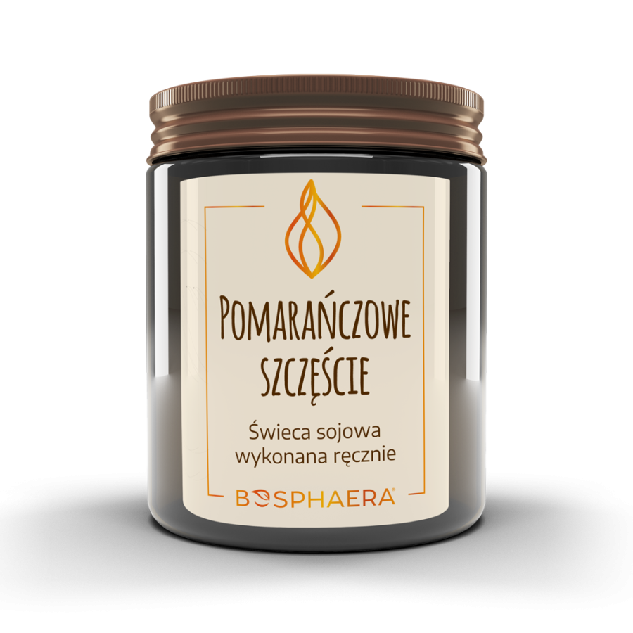 BOSPHAERA Sojowa świeca Pomarańczowe szczęście 190 g