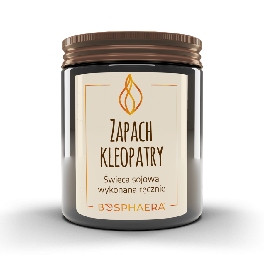 BOSPHAERA Sojowa świeca Zapach Kleopatry - drzewo sandałowe 190 g