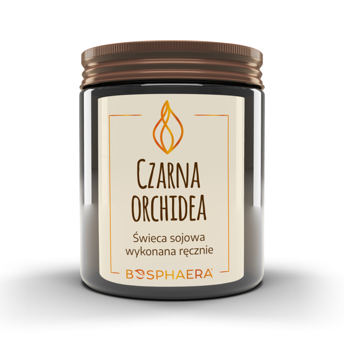 BOSPHAERA Sojowa świeca Czarna orchidea 190 g