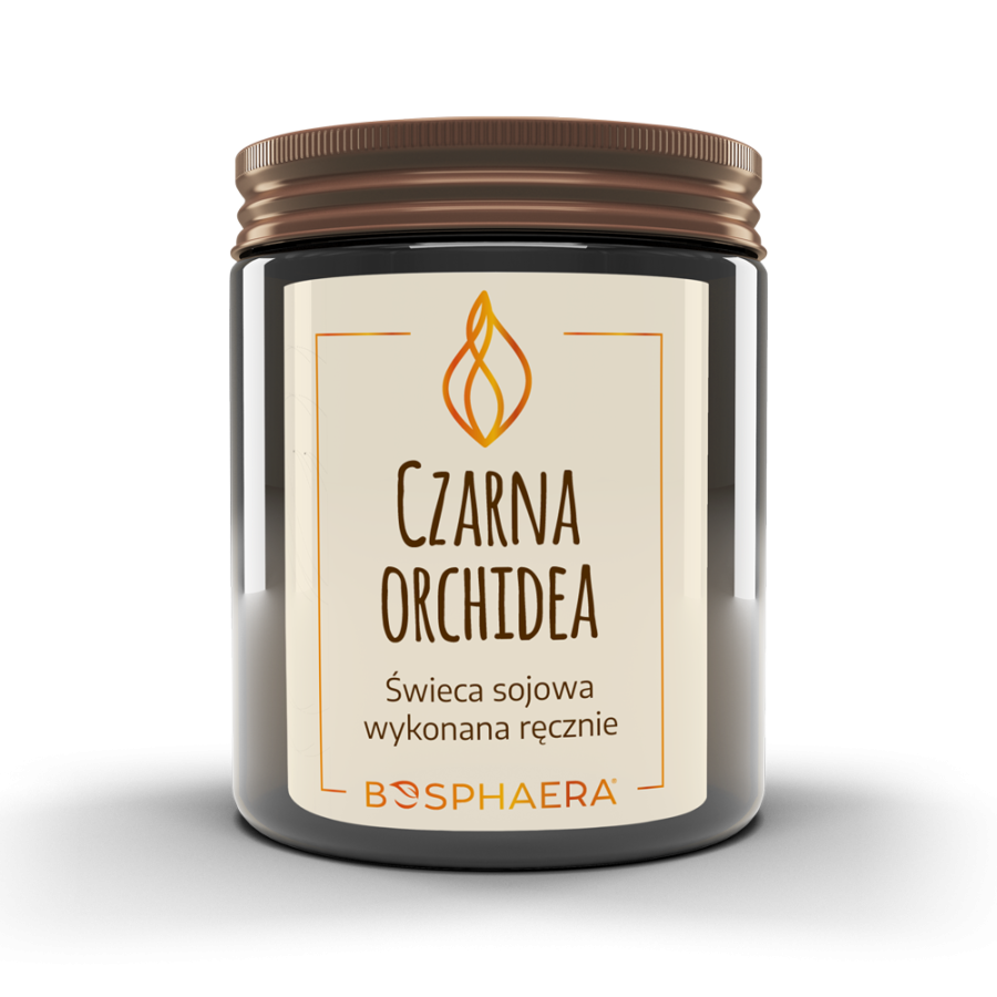 BOSPHAERA Sojowa świeca Czarna orchidea 190 g