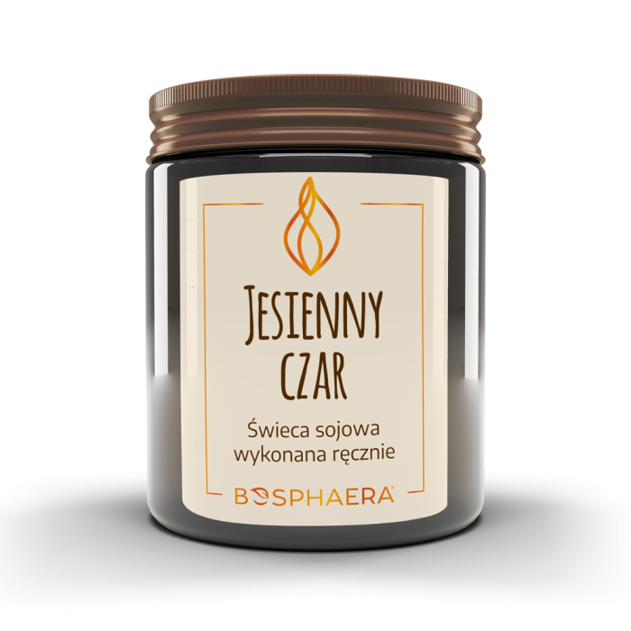 BOSPHAERA Sojowa świeca Jesienny czar - szarlotka z cynamonem190 g