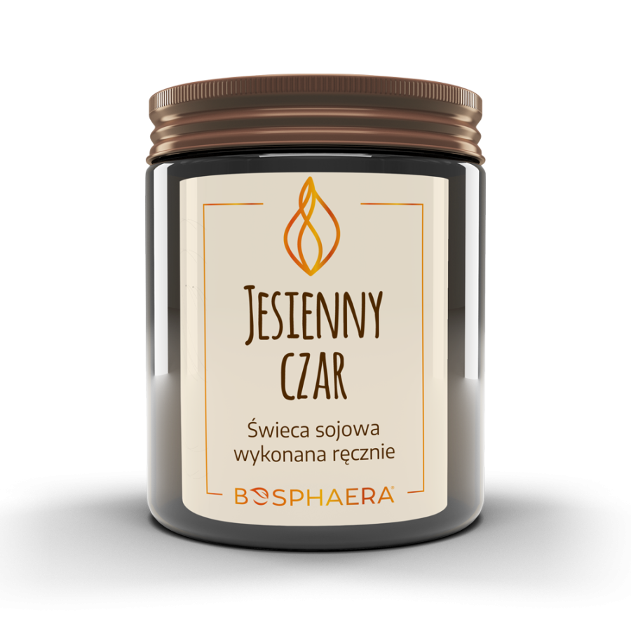 BOSPHAERA Sojowa świeca Jesienny czar - szarlotka z cynamonem190 g
