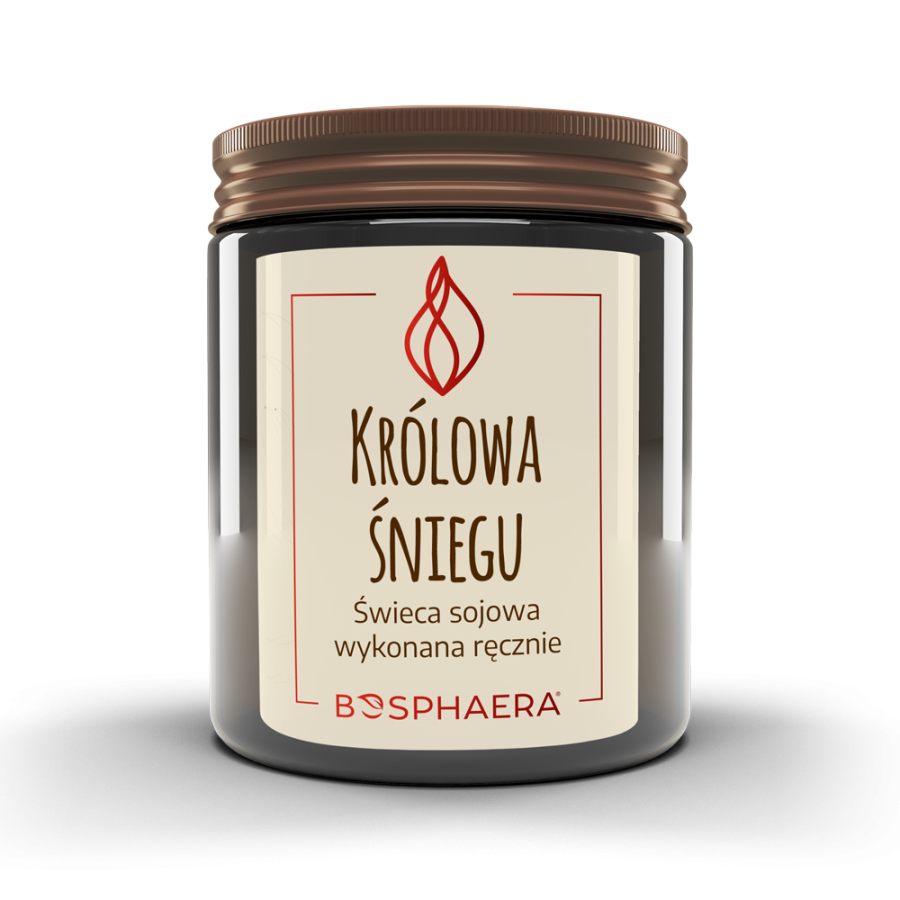 BOSPHAERA Sojowa świeca Królowa Śniegu - wanilia z nutką mięty190 g