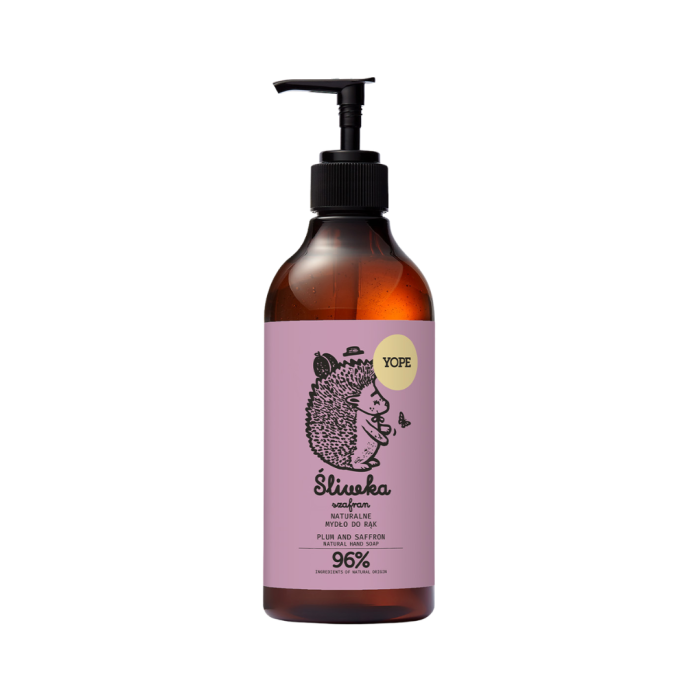 YOPE Naturalne mydło do rąk Śliwka i szafran 500 ml