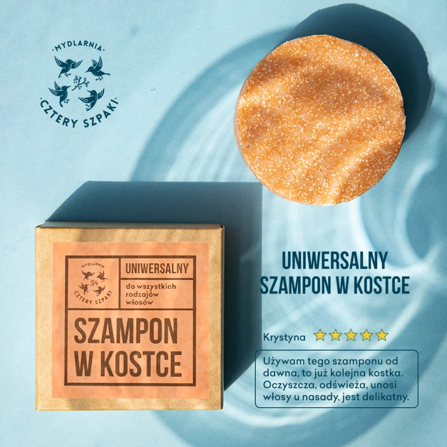 MYDLARNIA CZTERY SZPAKI Uniwersalny szampon w kostce 75g