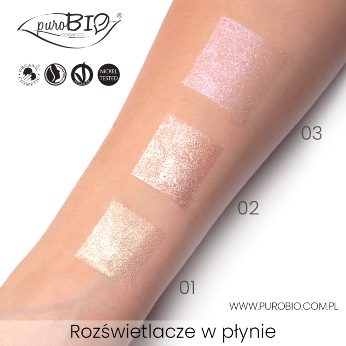 PUROBIO Rozświetlacz w płynie STARDUST 01