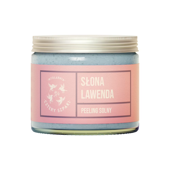 MYDLARNIA CZTERY SZPAKI Peeling do ciała słona lawenda