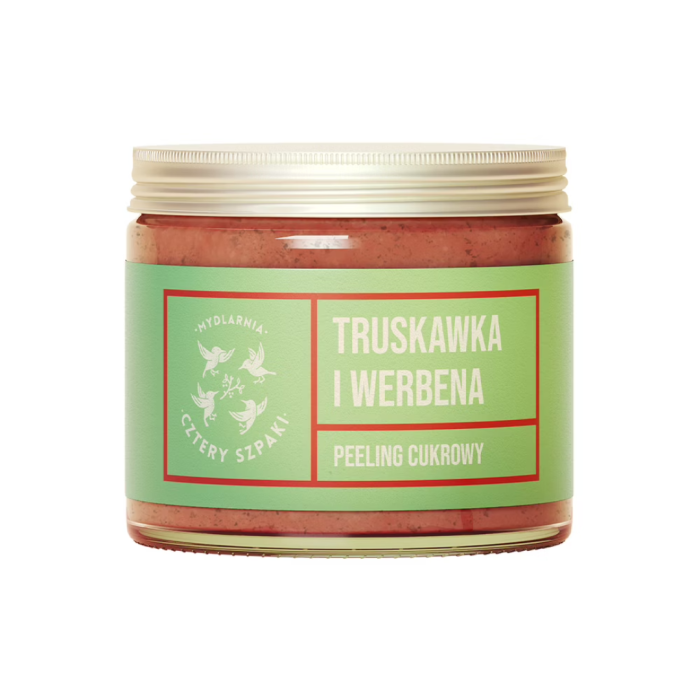 MYDLARNIA CZTERY SZPAKI Peeling do ciała truskawka i werbena