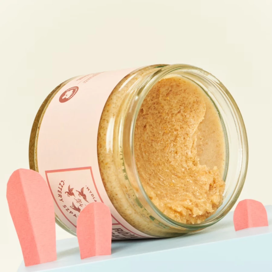 MYDLARNIA CZTERY SZPAKI Peeling do ciała róża i baobab
