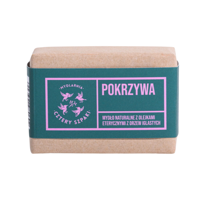 MYDLARNIA CZTERY SZPAKI Mydło Pokrzywa z olejkami eterycznymi z drzew iglastych