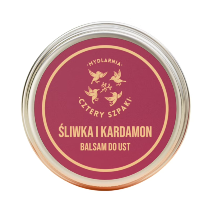MYDLARNIA CZTERY SZPAKI Balsam do ust Śliwka i Kardamon