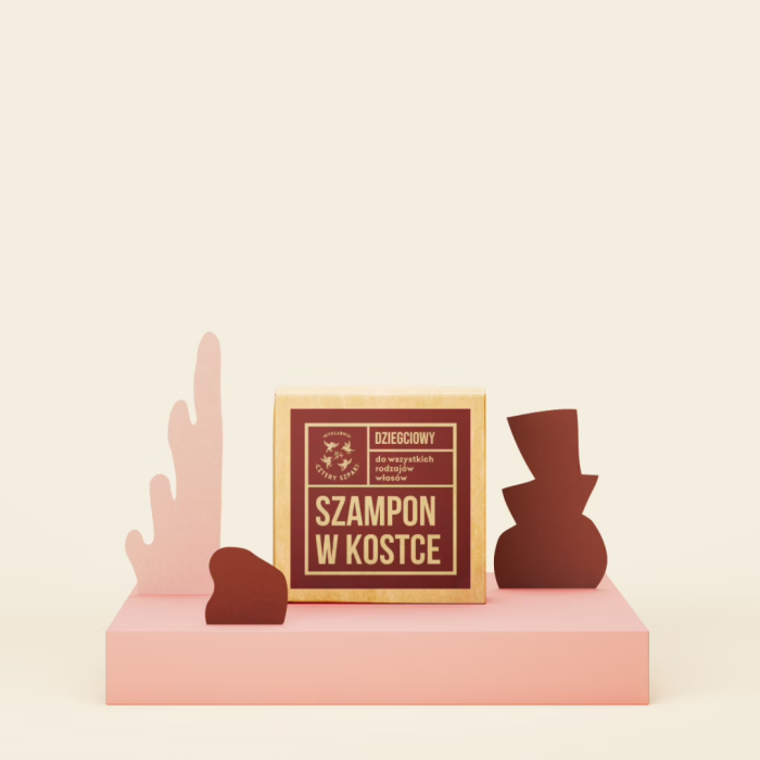 MYDLARNIA CZTERY SZPAKI Dziegciowy szampon w kostce 75g