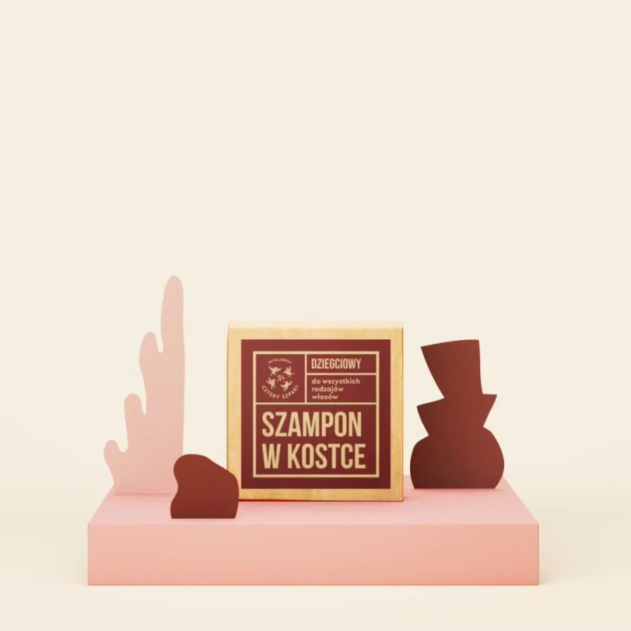 MYDLARNIA CZTERY SZPAKI Dziegciowy szampon w kostce 75g
