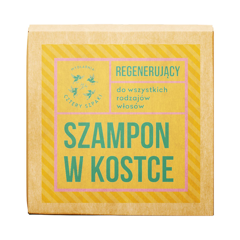 MYDLARNIA CZTERY SZPAKI Regenerujący szampon w kostce Eukaliptus Cytrynowy