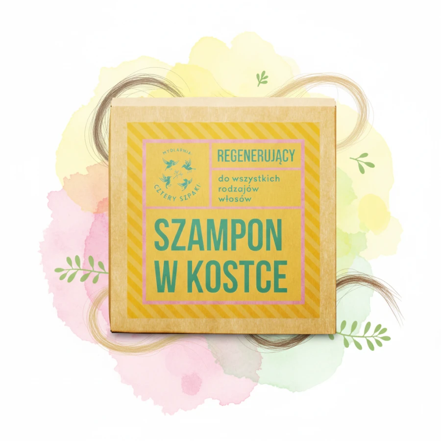 MYDLARNIA CZTERY SZPAKI Regenerujący szampon w kostce Eukaliptus Cytrynowy