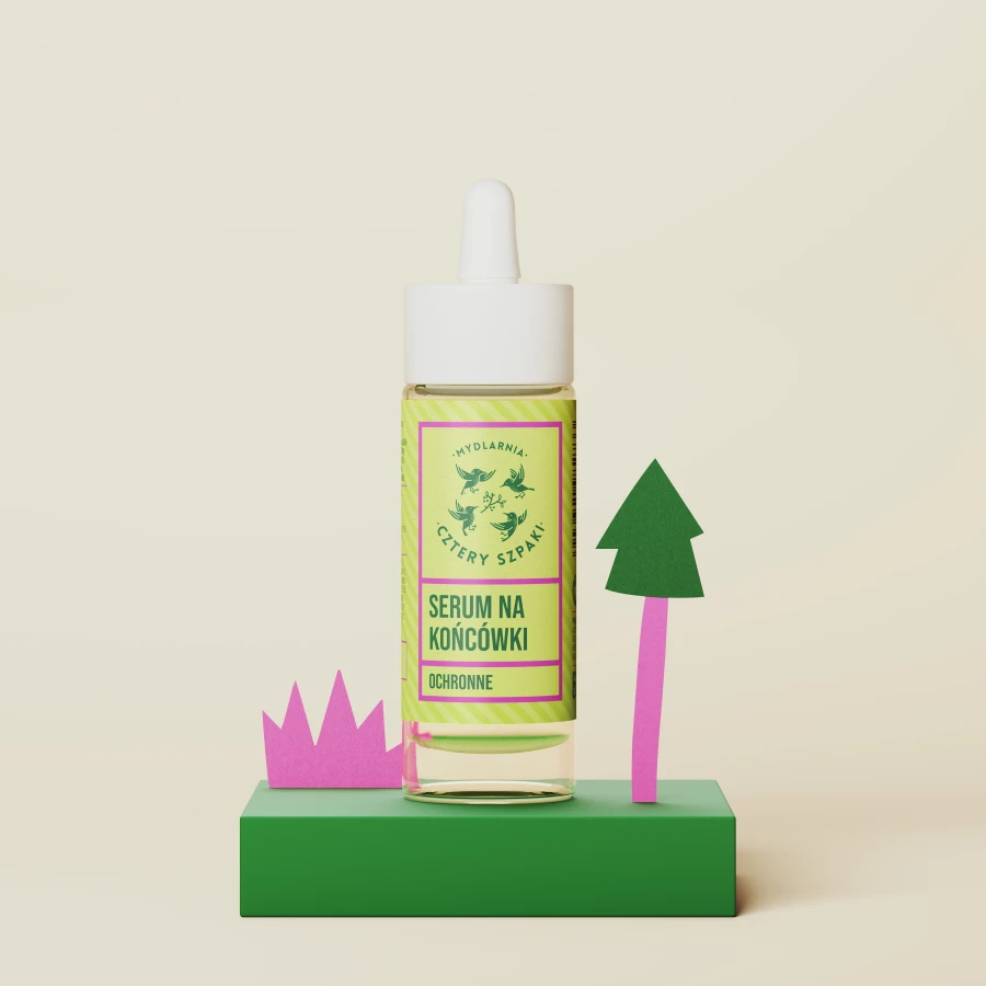 MYDLARNIA CZTERY SZPAKI Ochronne serum na końcówki - Leśna Róża 40 ml