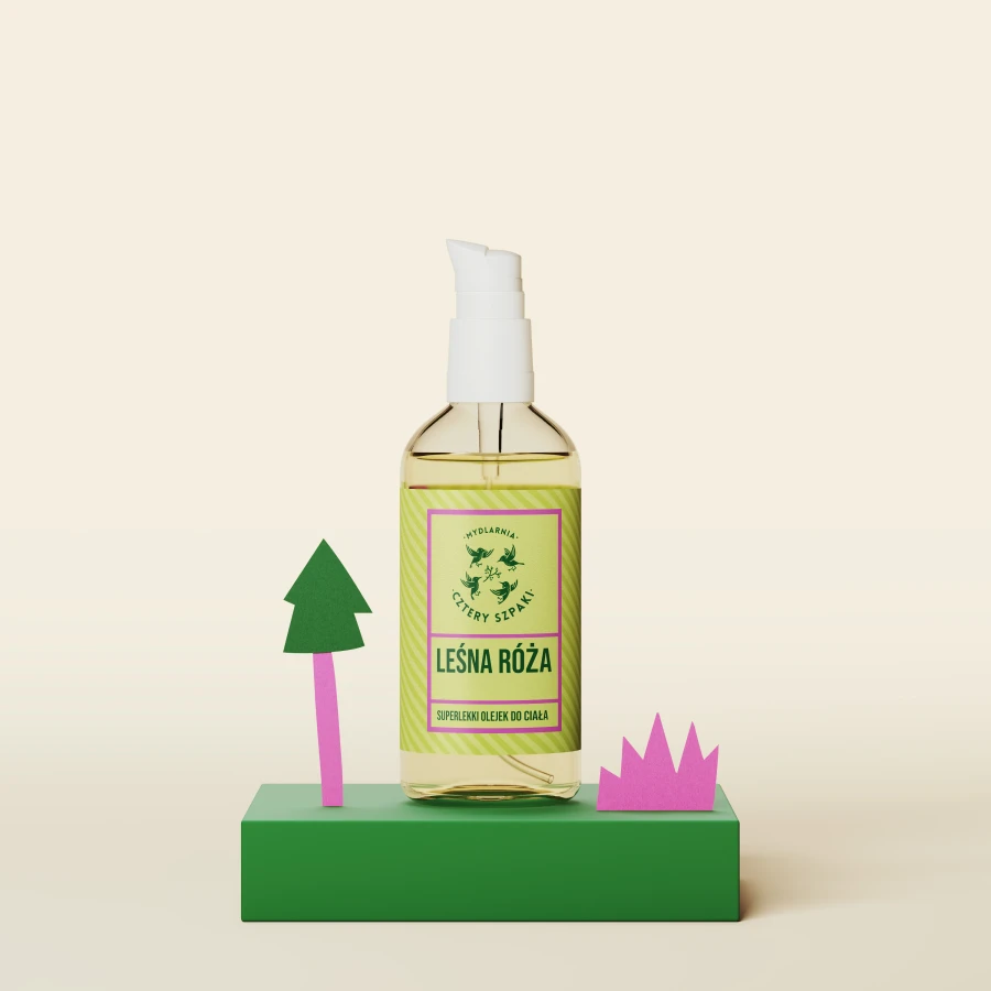 MYDLARNIA CZTERY SZPAKI Leśna Róża - superlekki olejek do ciała 100 ml