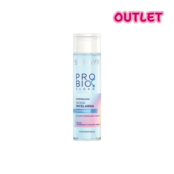 OUTLET SORAYA Probiotyczna woda micelarna nawilżająca do cery normalnej i suchej 250 ml