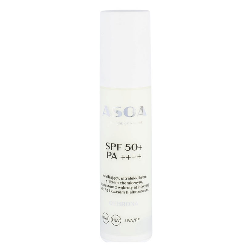 ASOA Krem Z Filtrem SPF 50+ PA++++ PPD 65,5