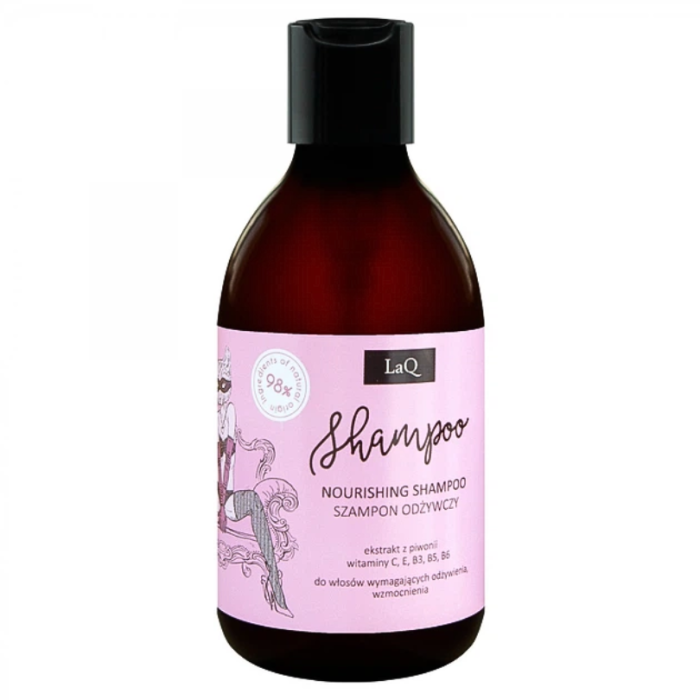 LAQ Szampon do odżywiania włosów KOCICA PIWONIA 300 ml