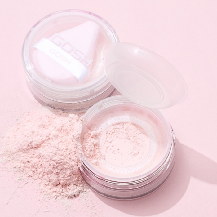 GOSH Puder sypki utrwalający Bake'n Set Anti-Shine Soft Pink 001