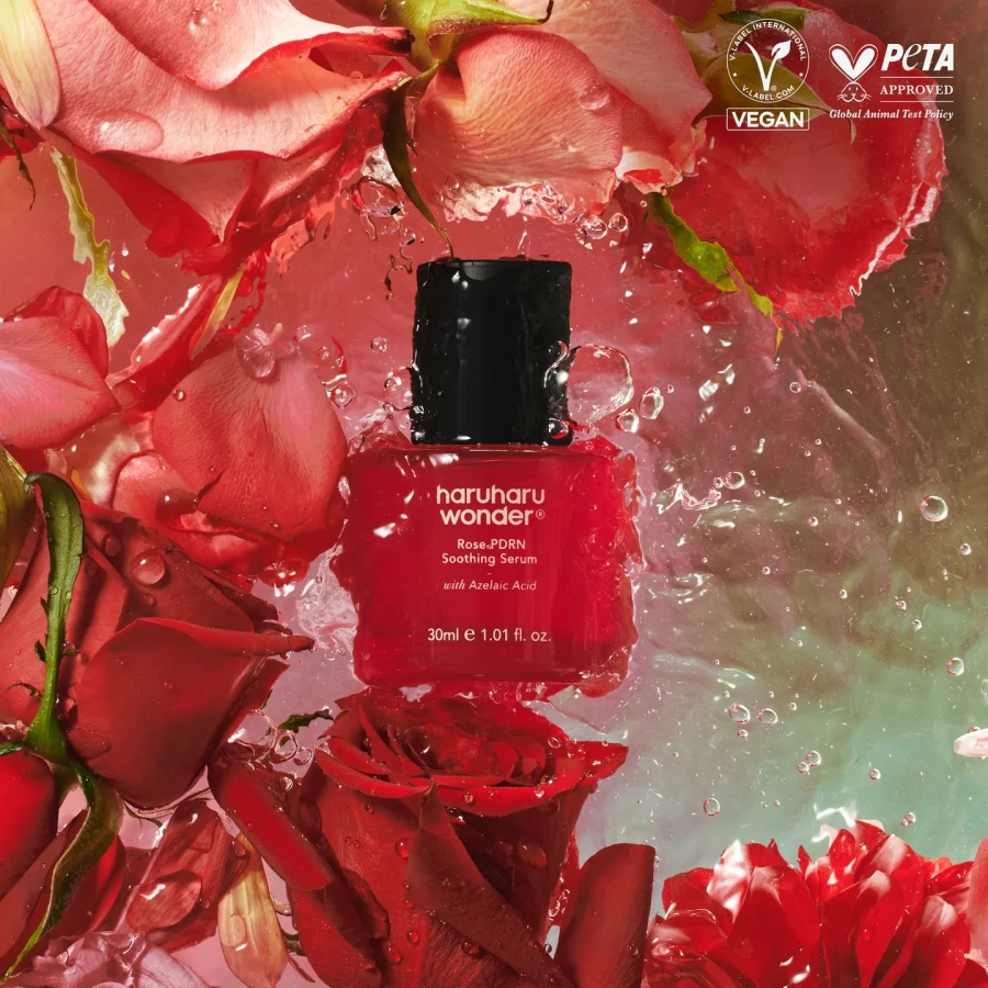 HARUHARU WONDER Rose PDRN Soothing Serum Serum wygładzające i łagodzące z kwasem azelainowym i różanym PDRN 30 ml