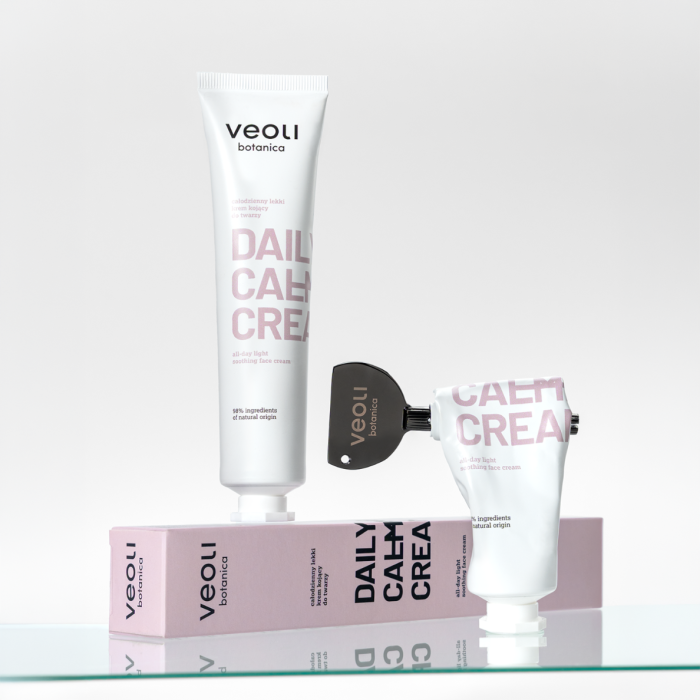 VEOLI BOTANICA DAILY CALMING CREAM Całodzienny lekki krem kojacy do twarzy 75 ml