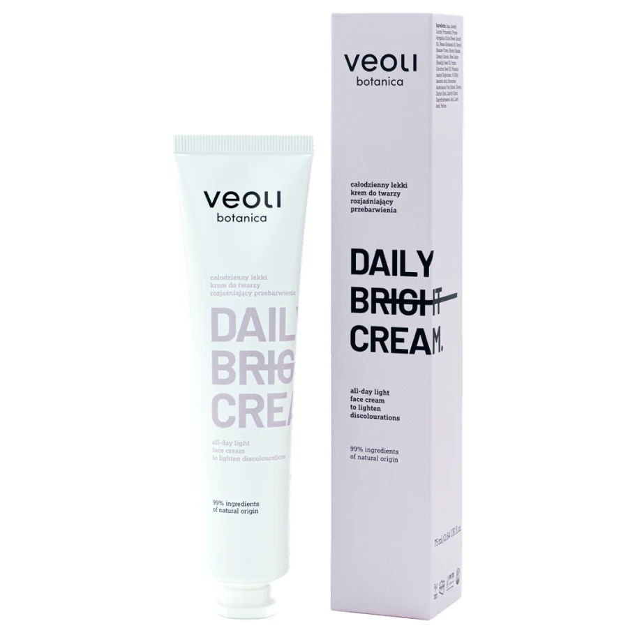 VEOLI BOTANICA DAILY BRIGHT CREAM Całodzienny lekki krem do twarzy rozjaśniający przebarwienia 75 ml