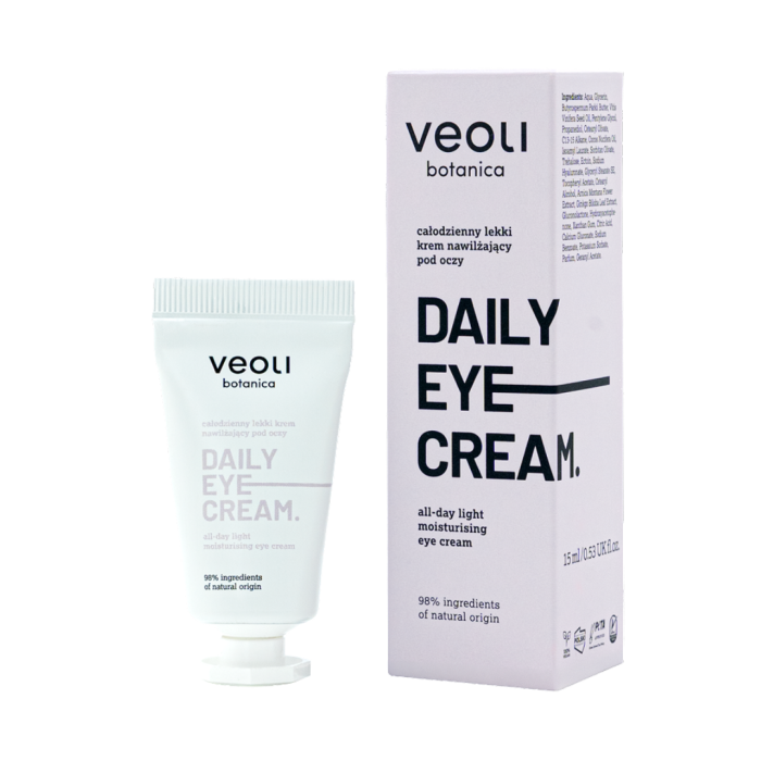 VEOLI BOTANICA DAILY EYE CREAM Całodzienny lekki krem pod oczy 15 ml