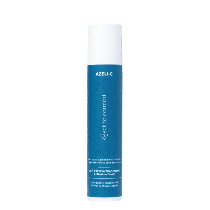 BACK TO COMFORT Krem przeciwtrądzikowy z niacynamidem i azeloglicyną Azeli-C 50 ml