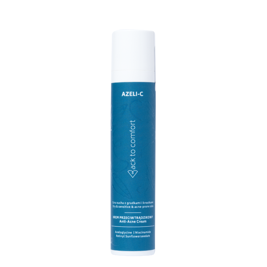 BACK TO COMFORT Krem przeciwtrądzikowy z niacynamidem i azeloglicyną Azeli-C 50 ml