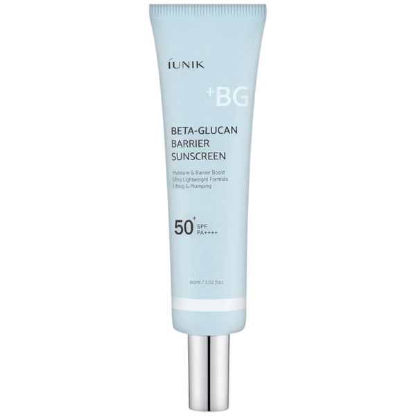 iUNIK Beta-Glucan Barrier Sunscreen SPF50+ PA++++ Nawilżający krem przeciwsłoneczny do twarzy 60 ml