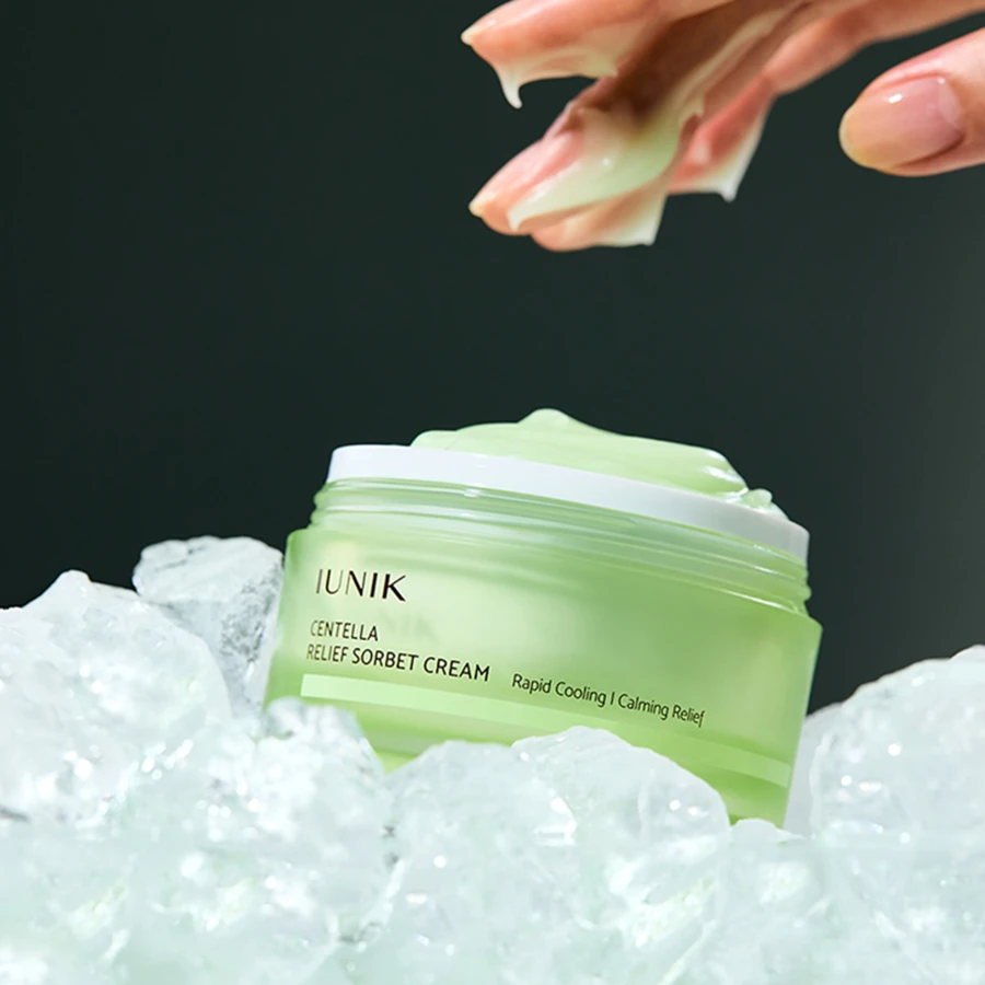 iUNIK Centella Relief Sorbet Cream Nawilżająco-kojący sorbetowy krem do twarzy 50 ml