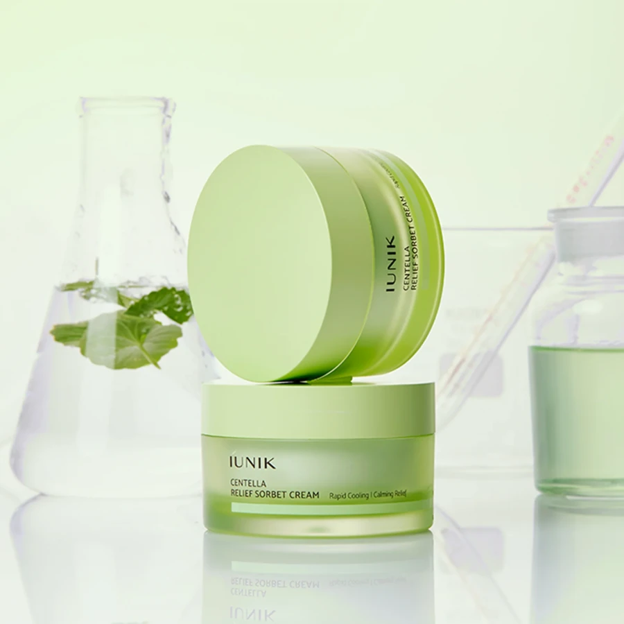 iUNIK Centella Relief Sorbet Cream Nawilżająco-kojący sorbetowy krem do twarzy 50 ml