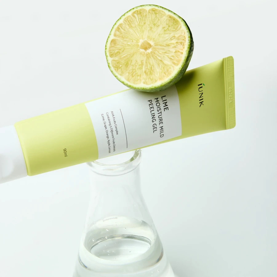 iUNIK Lime Moisture Mild Peeling Gel Łagodny peeling żelowy do twarzy 90 ml