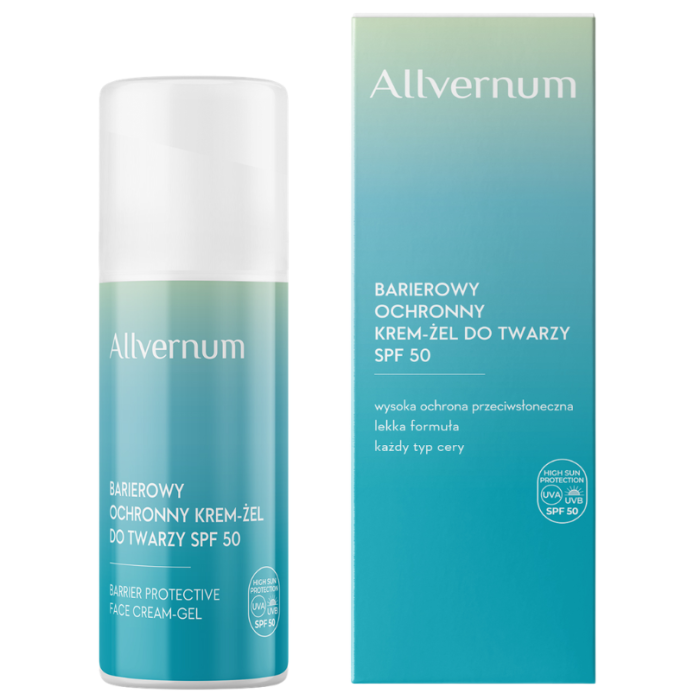ALLVERNUM Barierowy ochronny krem-żel do twarzy SPF 50 50 ml