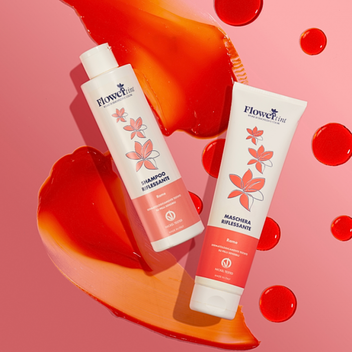 FLOWERTINT Maska koloryzująca ożywiająca i intensyfikująca kolor MIEDZIANA
