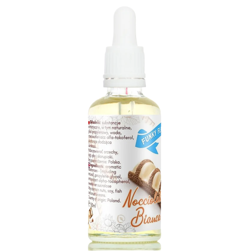 FUNKY FLAVORS Sweet Nocciolata Bianca - słodzony aromat zero Białe bueno 50 ml