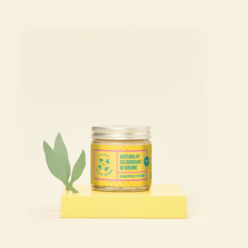 MYDLARNIA CZTERY SZPAKI Naturalny dezodorant w kremie Eukaliptus Cytrynowy z dodatkiem sody 60 ml