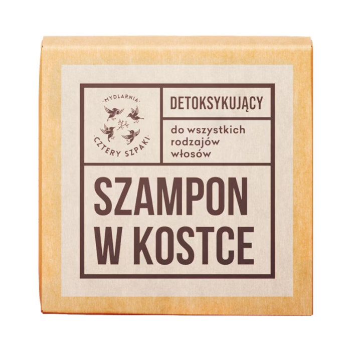 MYDLARNIA CZTERY SZPAKI Detoksykujący szampon do włosów w kostce