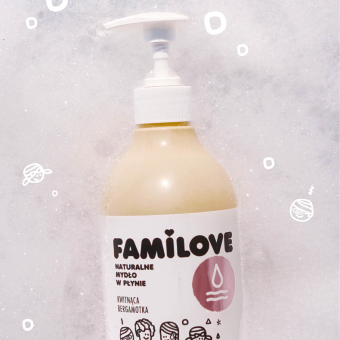 YOPE FAMILOVE Mydło w płynie Kwitnąca bergamotka 750 ml