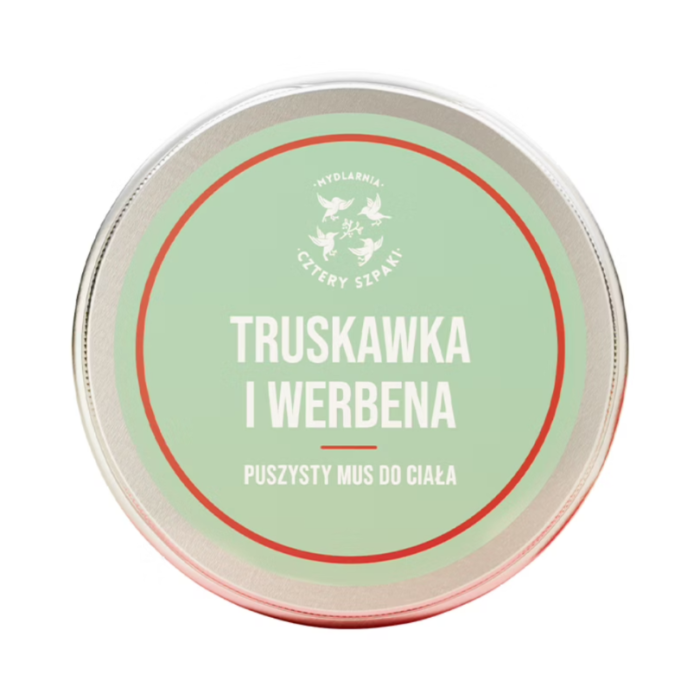MYDLARNIA CZTERY SZPAKI Mus do ciała truskawka i werbena
